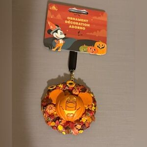 Disney Mickey Halloween Ornament with Orange and Black